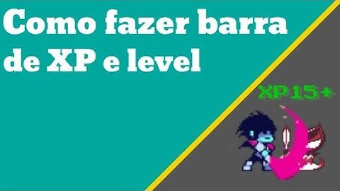 COMO FAZER BARRA DE XP E LEVEL NO POCKET CODE