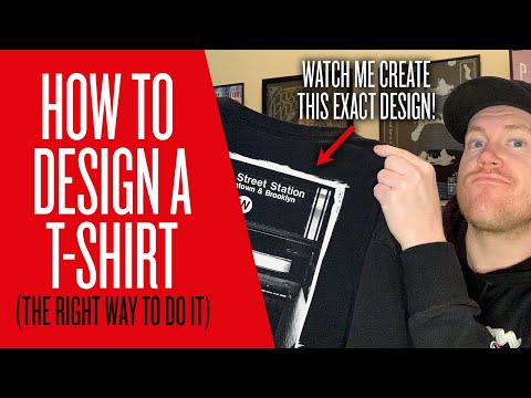 HOW TO DESIGN A T-SHIRT IN PHOTOSHOP (The Right Way To Do It) EASY TO FOLLOW TUTORIAL FOR BEGINNERS