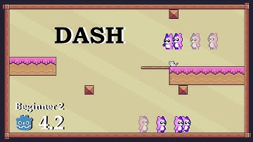 how to create dash with effect - Learn Godot 4 2D - no talking