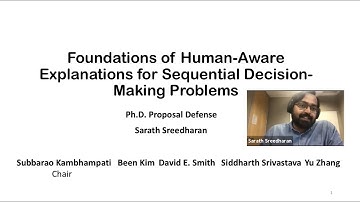 Foundations of Human-Aware Explanations for Sequential Decision-Making Problems