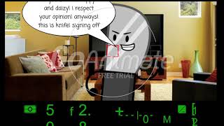 BFDI Knife Cam #1: I Respect Your Opinion