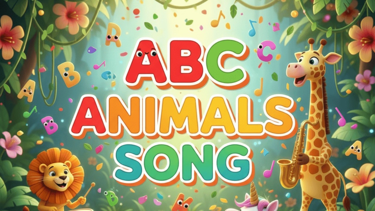 ABC Animals Song | Learn A to Z Animal Names for Kids | Elephant ELI & Unicorn | ABC Spotlight