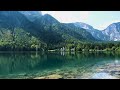 8hrs  4k white house in hallstatt lake located in salzkammergut austria scenic relaxation film