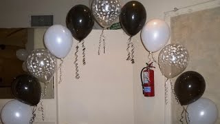 Arcos de perlas con globos Curso de decoración con globos