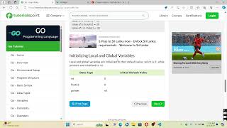 Go Lang Video Tutorial 16 - Scope Rules