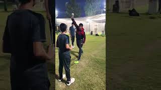 Today work with beginner students good run up and target bowling#cricketplayer #bowlervibes #bowling