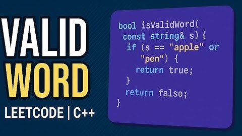 Valid Word || LeetCode  || Problem 3136 || C@TheDaniRep || C++