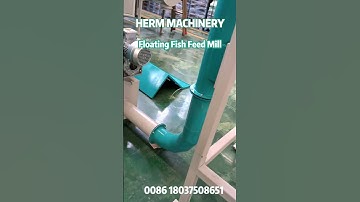 Dry Type Floating Fish Feed Mill Machine Supplier - Herm Machinery #fishfeedmakingmachine