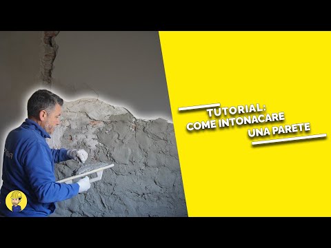 Video: Come intonacare un muro