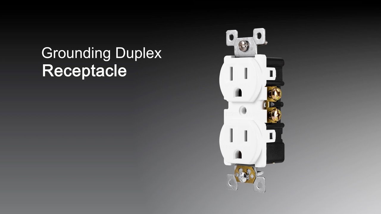54308 54263 GE Grounding Duplex Receptacle Installation YouTube