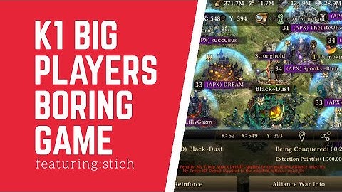 Boring Gameplay By K1 FAM alliance Big Players During Kill Event __Iron Throne