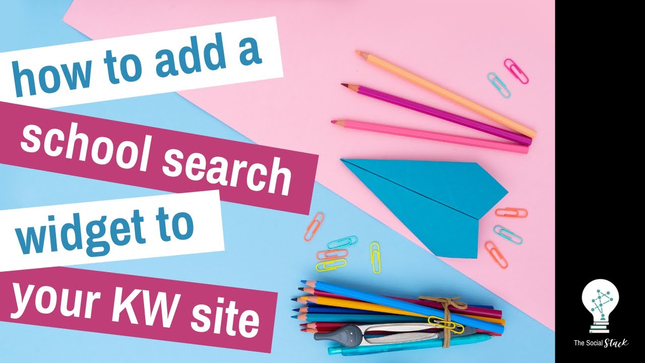 How To Add A School Search Widget To Your KW Command Agent Site