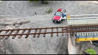 Before and After - Cyclone Gabrielle - Railway damage in Waipawa