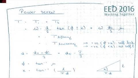 Design ( Power Screw)