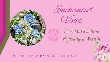 Here’s another 20 minute wreath tutorial featuring blue hydrangea#springwreath #wreathmaker #wreath