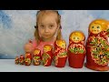 Кукла Матрёшка развивающая игрушка для детей Review of Toy Matryoshka