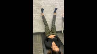 Post Partum Pelvic Physiotherapy - Kegels with Legs on Wall Exercise
