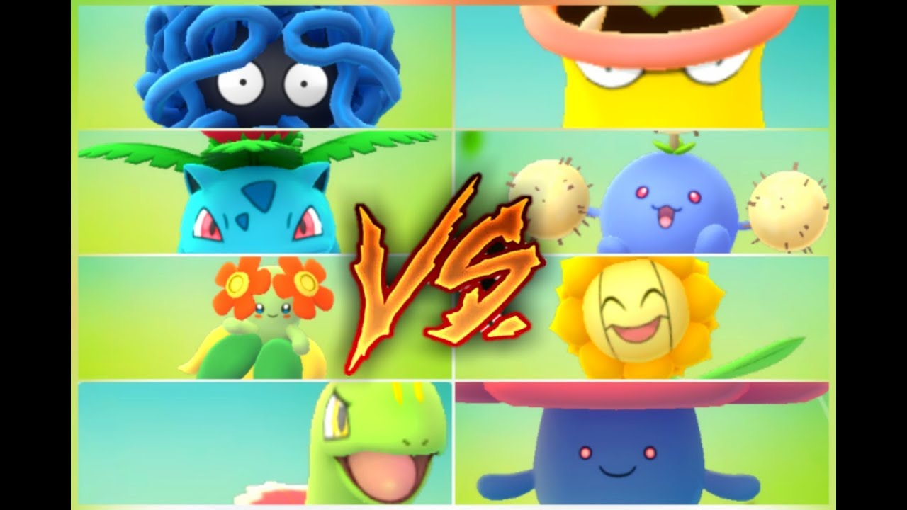 TEAM GRASS POKEMON GO GRASS TYPE GYM BATTLE JUMPLUFF, IVYSAUR, VICTREEBELL, MEGANIUM + MORE
