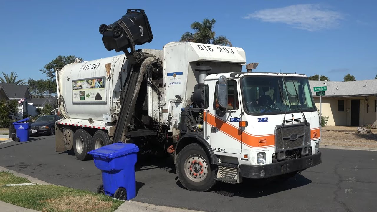 City of San Diego Garbage trucks
