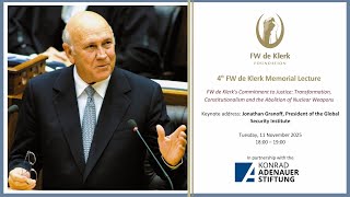 The Fourth FW de Klerk Memorial Lecture
