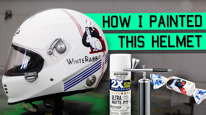 How I painted this helmet with simple spray paint and an airbrush themed after white rabbit candy