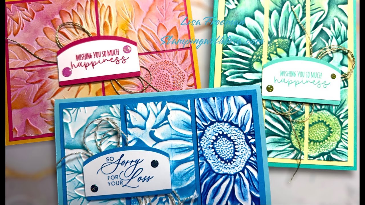 Fun Ways to Use Your Sunflower Embossing Folder!!