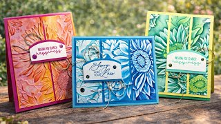 Fun Ways to Use Your Sunflower Embossing Folder!!