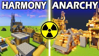100 Players Simulate Civilization in the Nuclear Age in Minecraft