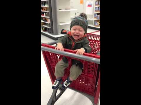Laughing baby at Target