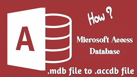 How to Convert .mdb File to .accdb Microsoft Access Database. || Vinay ERP || www.myerpsoftware.com