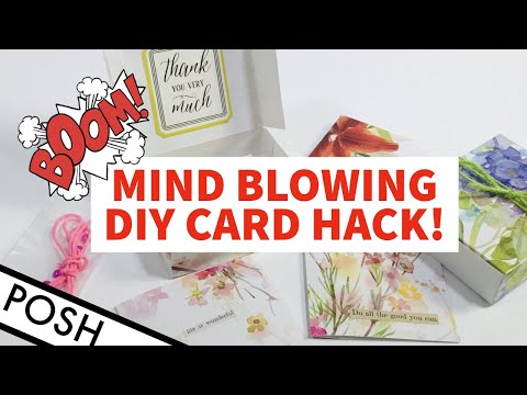 HOW TO ReUse GREETING CARDS/  Simple DIY CARD HACK/ Easy Paper Craft You Can Do At Home Today
