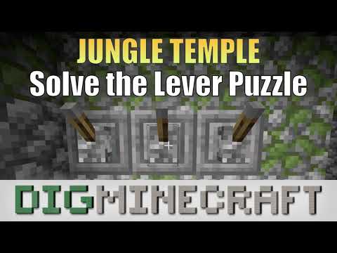 How to Solve the Lever Puzzle (Jungle Temple) in Minecraft - YouTube