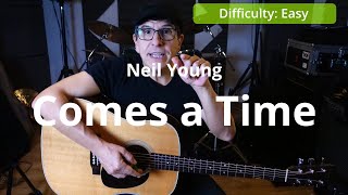 Comes a Time acoustic cover and tutorial