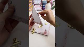 Making a DIY Triangular Notepad 📐✨🌷Regency themed 👸