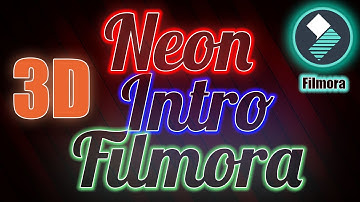 3D Neon Text Intro On Filmora9 | Filmora Neon Light Text | Neon Effect Filmora