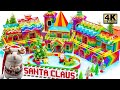 Christmas Special DIY - Build Santa Claus&#39;s Most Beautiful Houses From Magnetic Balls (Satisfying)