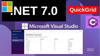 .NET 7 | Blazor WASM QuickGrid Profile