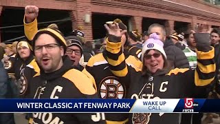 Wake Up Call from Winter Classic fans at Fenway Park