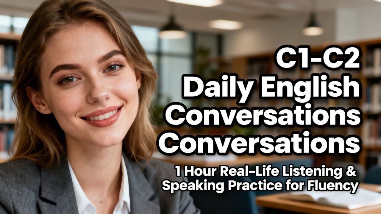 C1–C2 Daily English Conversations | 1 Hour Real-Life Listening & Speaking Practice for Fluency