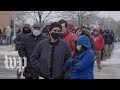 Texans line up for hours in search of food and water