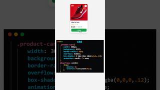 #css #developer Create a Modern Shoes Product Card Using HTML & CSS  #learncoding #uiux #development