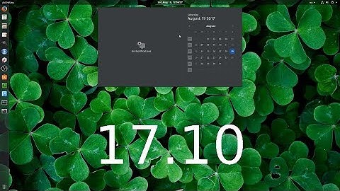 [Linux DE] Ubuntu 17.10: GNOME 3 with Ubuntu Dock | Transparency Effect
