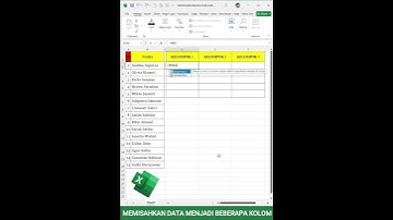 CARA MEMISAHKAN DATA MENJADI BEBERAPA KOLOM