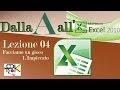 Dalla A all&#39; Excel. Lezione 04. Facciamo un gioco: l&#39; impiccato. Video HD. Italiano