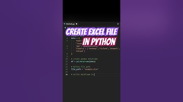 How to Create Excel file in Python #python #pythonprogramming #programming #spreadsheets