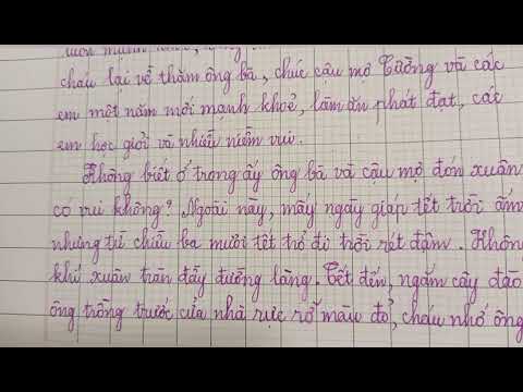 Video Bức thư gửi ông, bà để hỏi thăm và chúc mừng năm mới. - YouTube