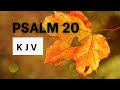 Psalm 20 | KJV Audio Bible | Words   No music