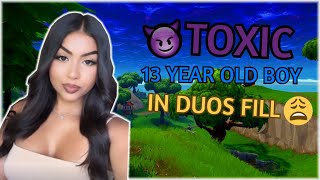 GIRL VOICE TROLLING A TOXIC 13 YEAR OLD 👿😩