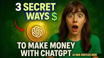 3 Secret Ways to Make Money with ChatGPT | AI Side Hustles 2025
