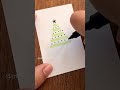 【Xmas】簡単過ぎるのにオシャレなツリーのクリスマスカード #shorts #christmas